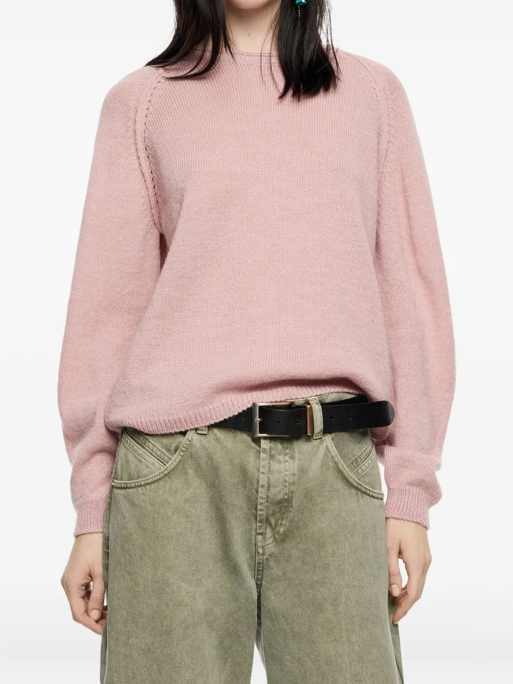 Bimba Y Lola Raglan-sleeve Sweater In Pink