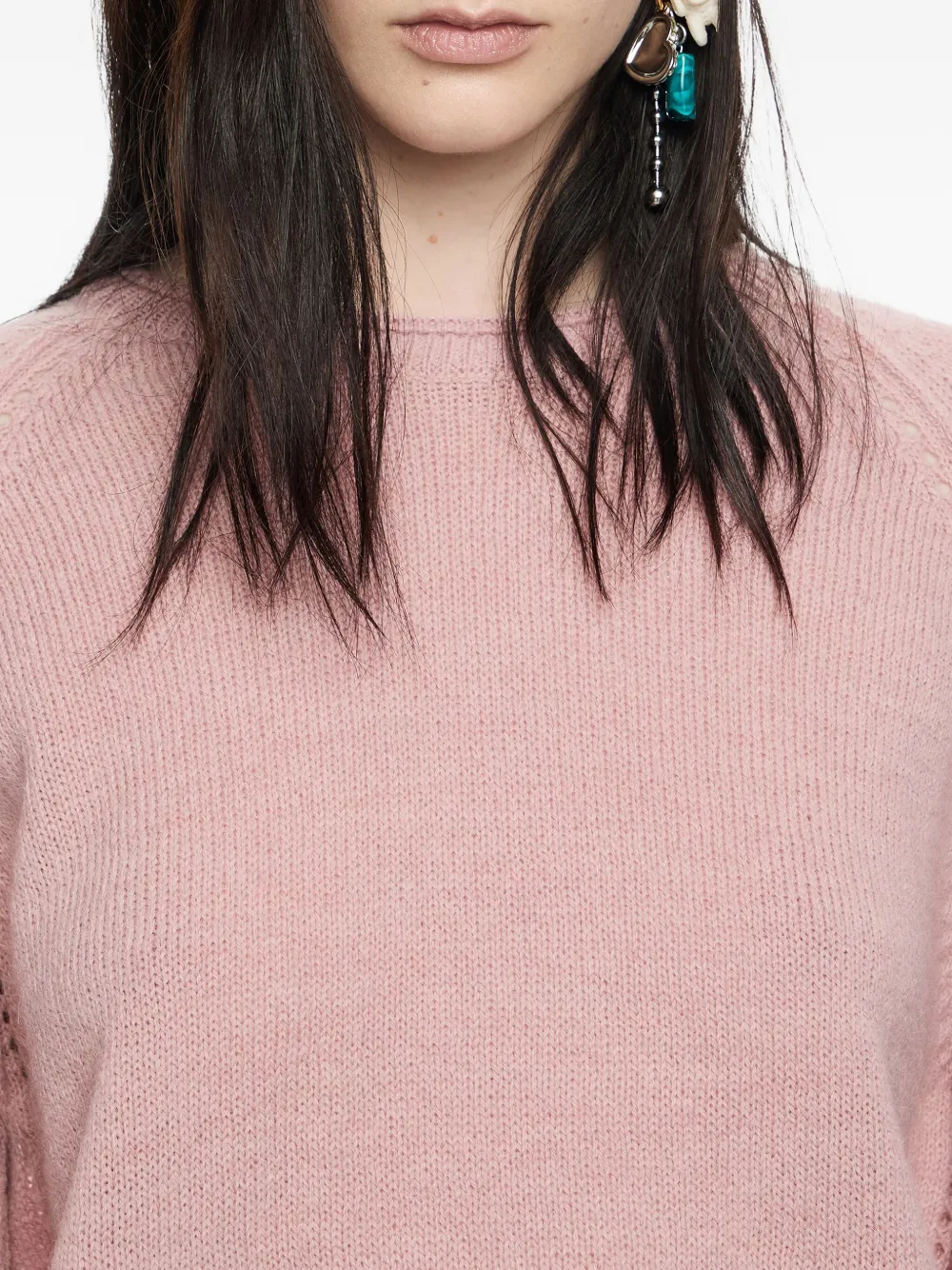 Bimba Y Lola Raglan-sleeve Sweater In Pink