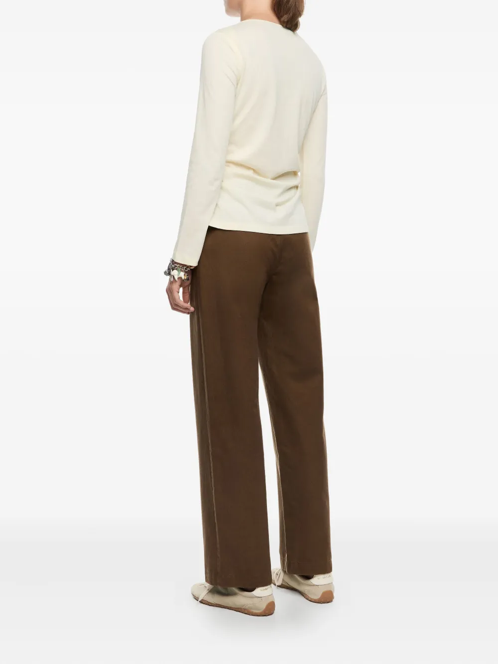 Bimba y Lola Broek met verborgen sluiting Bruin