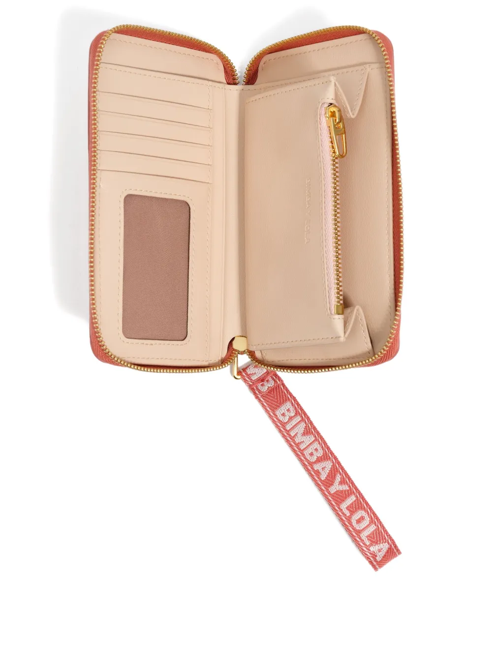 Bimba Y Lola Zip-around Leather Wallet In Pink