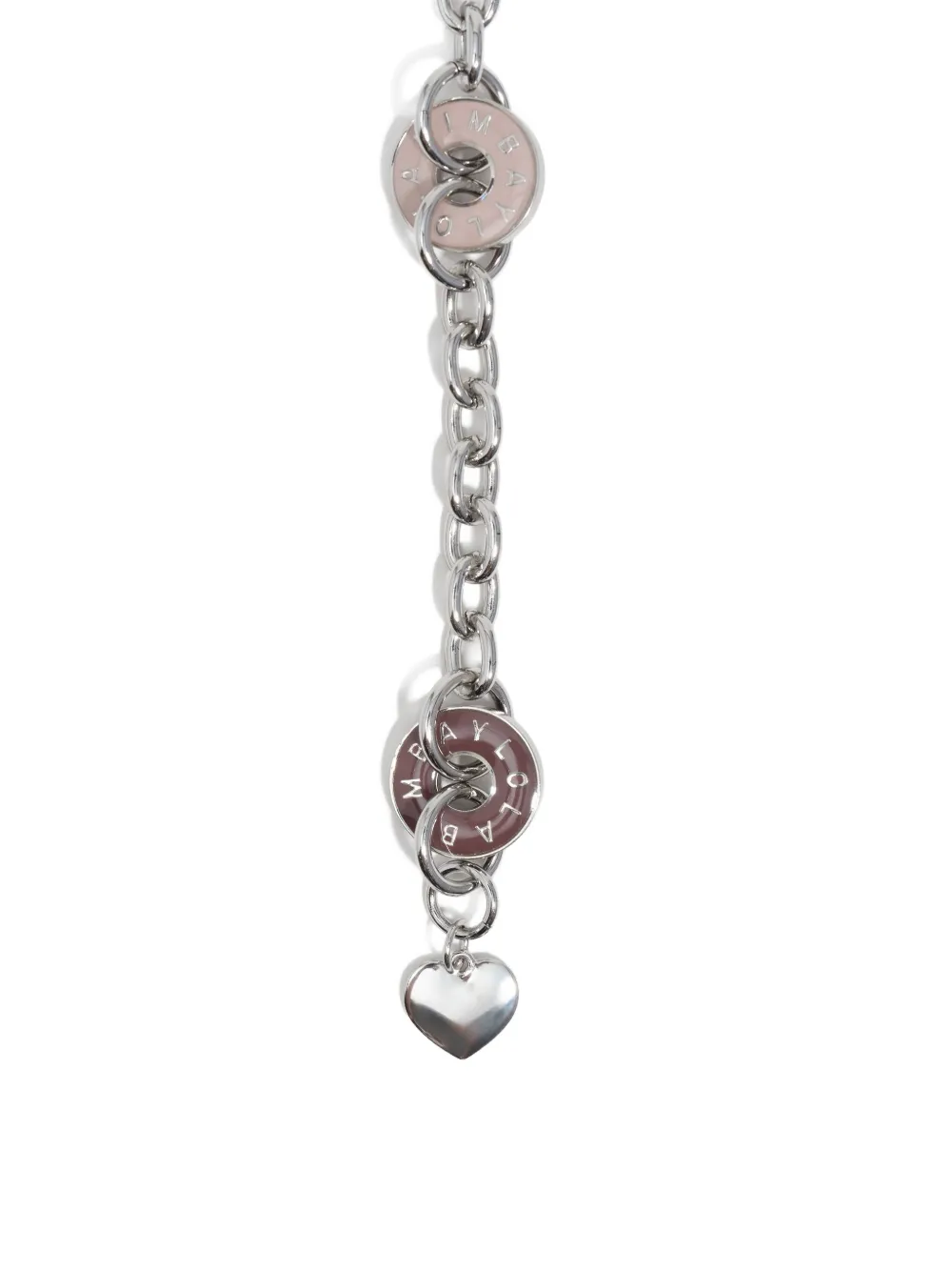 Bimba Y Lola Heart-charm Necklace In Metallic