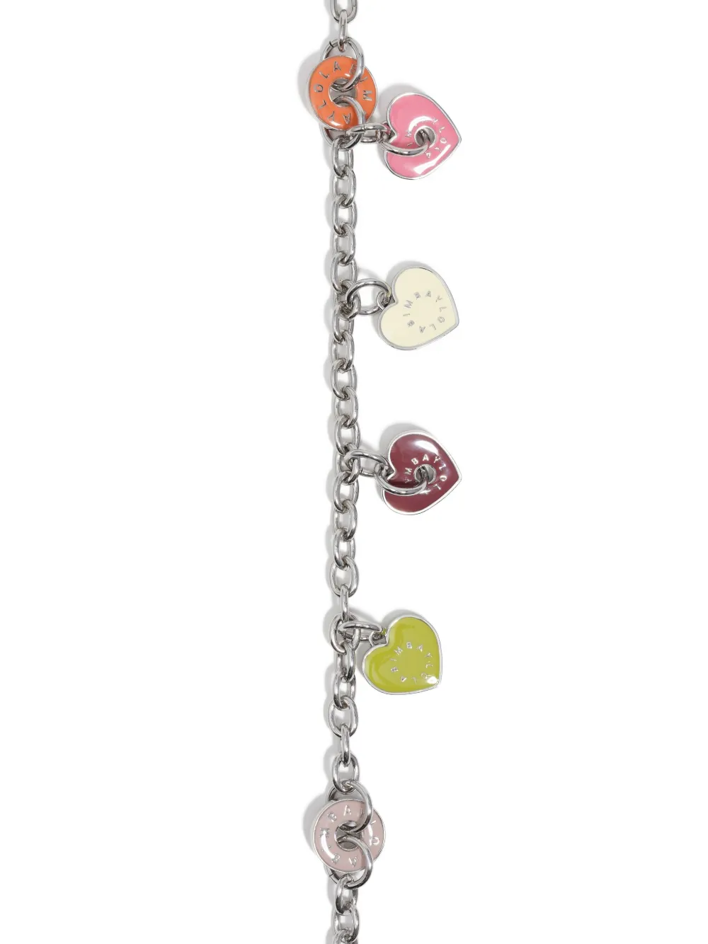 Bimba y Lola heart-charm necklace - Zilver