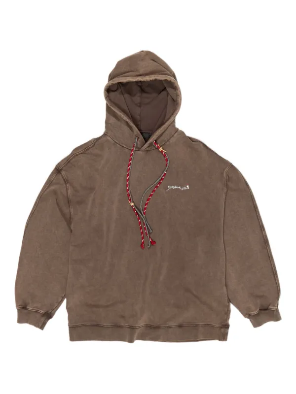 Bimba y Lola graphic-print Cotton Hoodie Brown FARFETCH IE