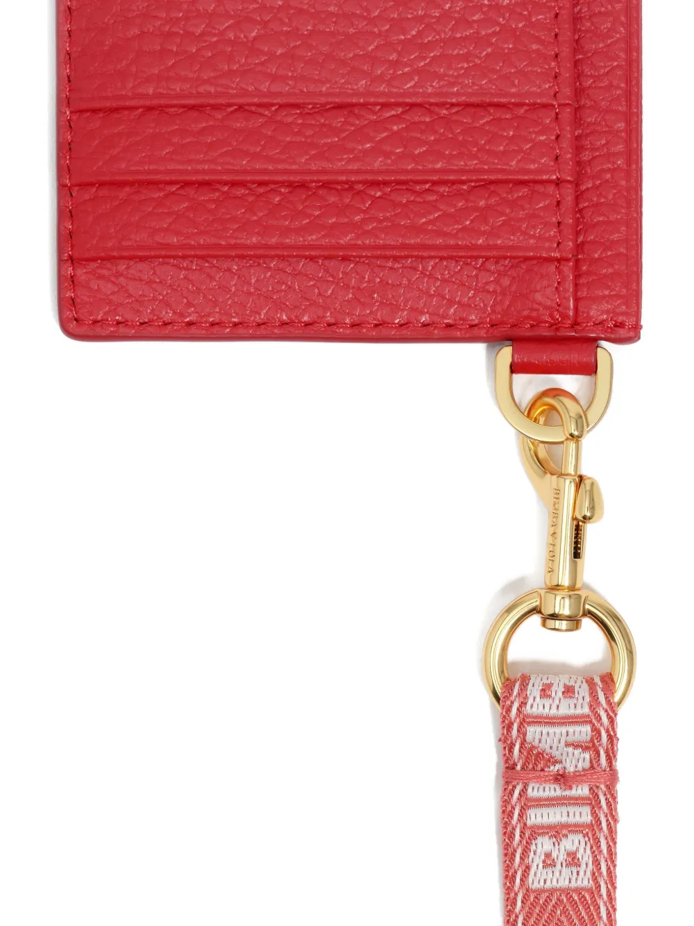 Bimba Y Lola Leather Cardholder In Pink