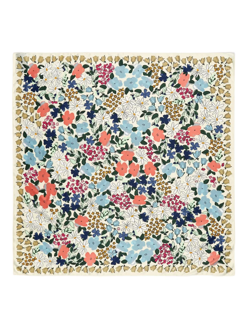 Bimba Y Lola Floral-print Scarf In Multi