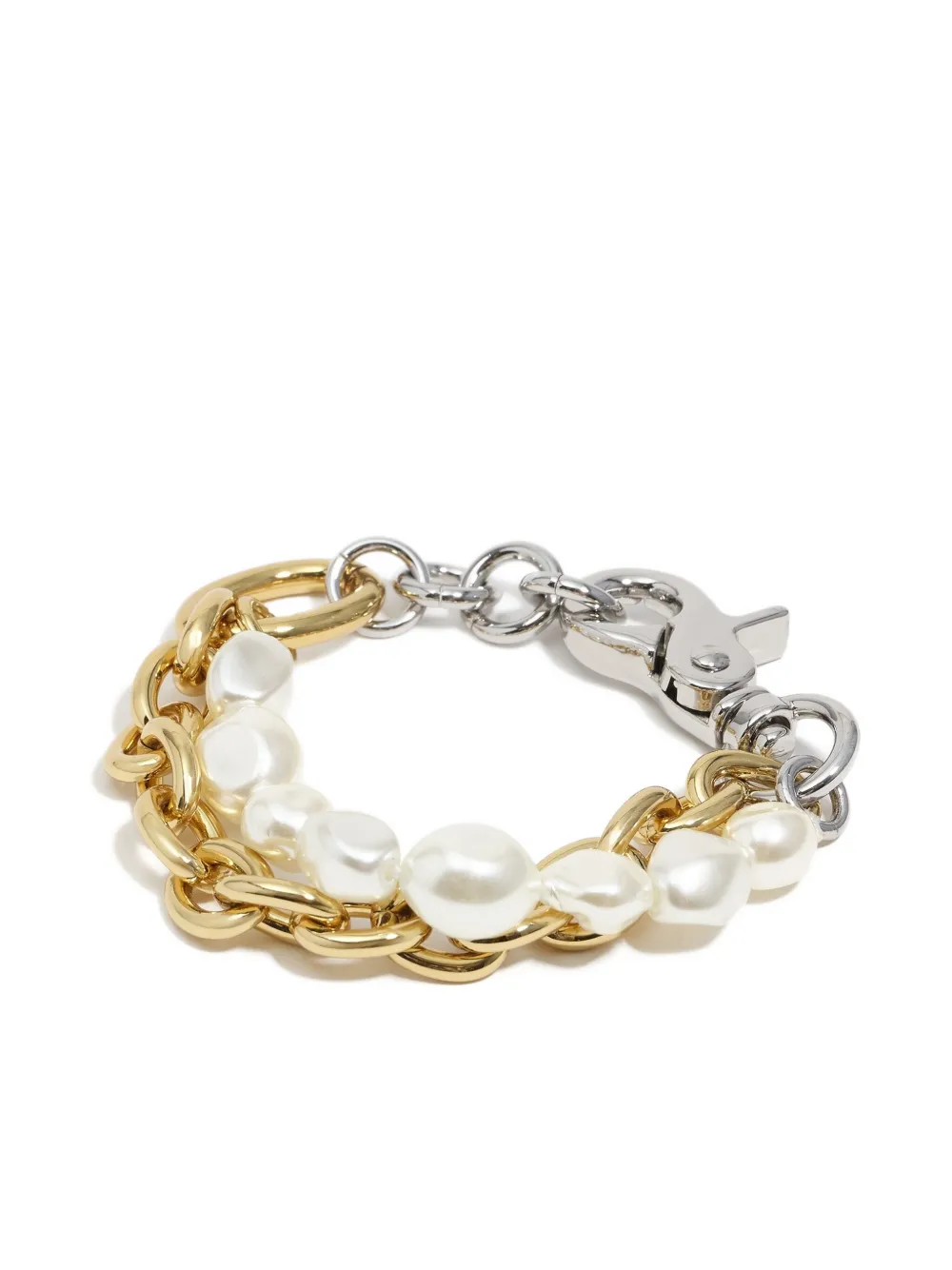 Bimba Y Lola Double-chain Bracelet In Gold