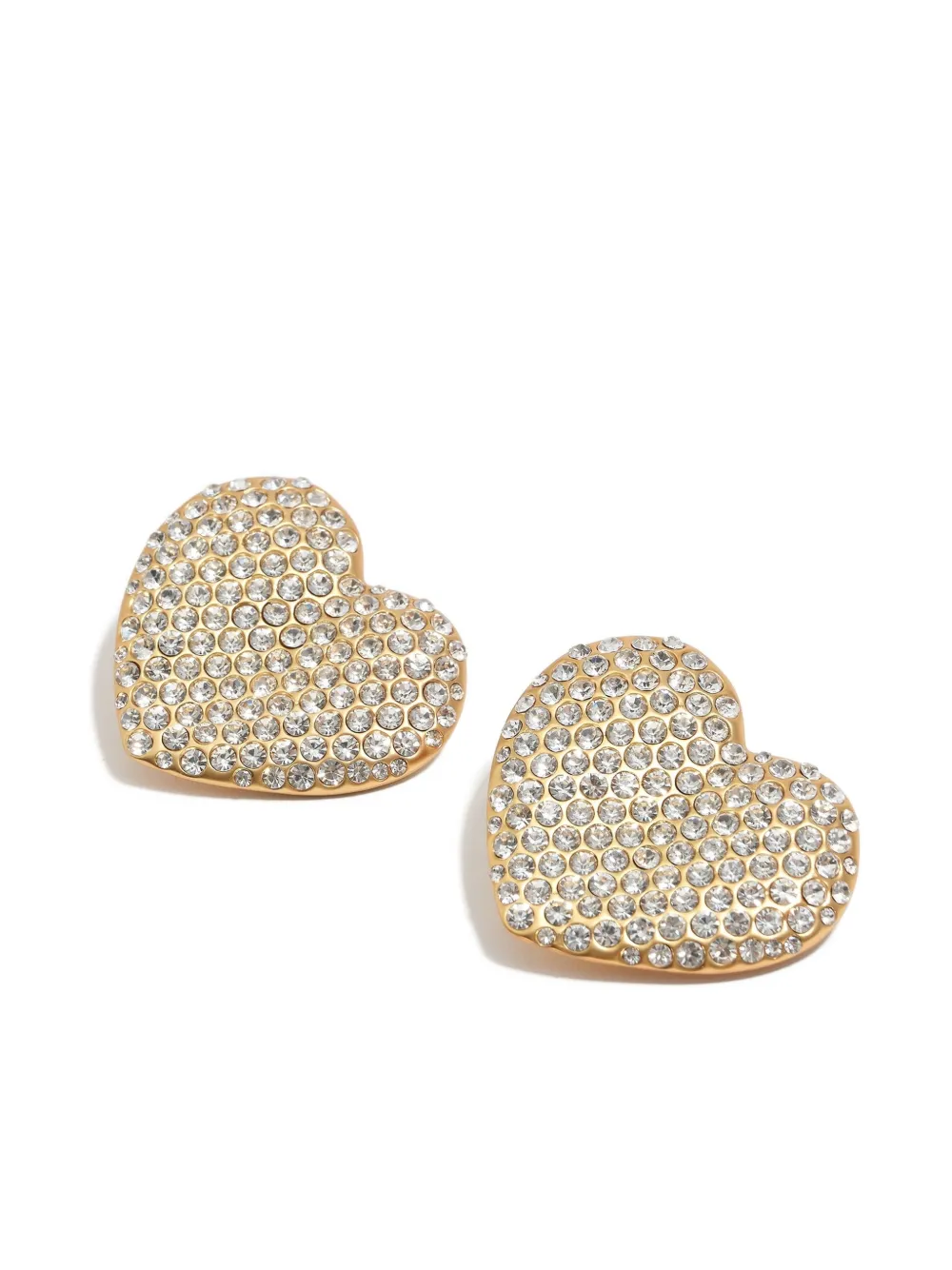 Bimba y Lola Hartvormige oorbellen - Goud