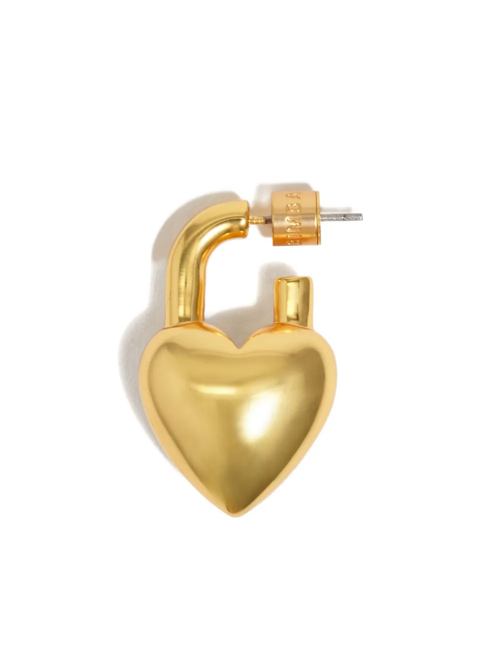 Bimba Y Lola Heart-padlock Earrings In Gold