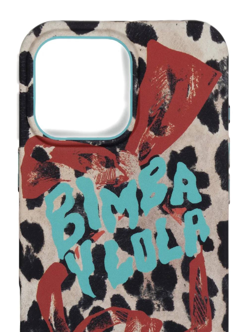Bimba Y Lola Leopard-print Phone Case In Blue