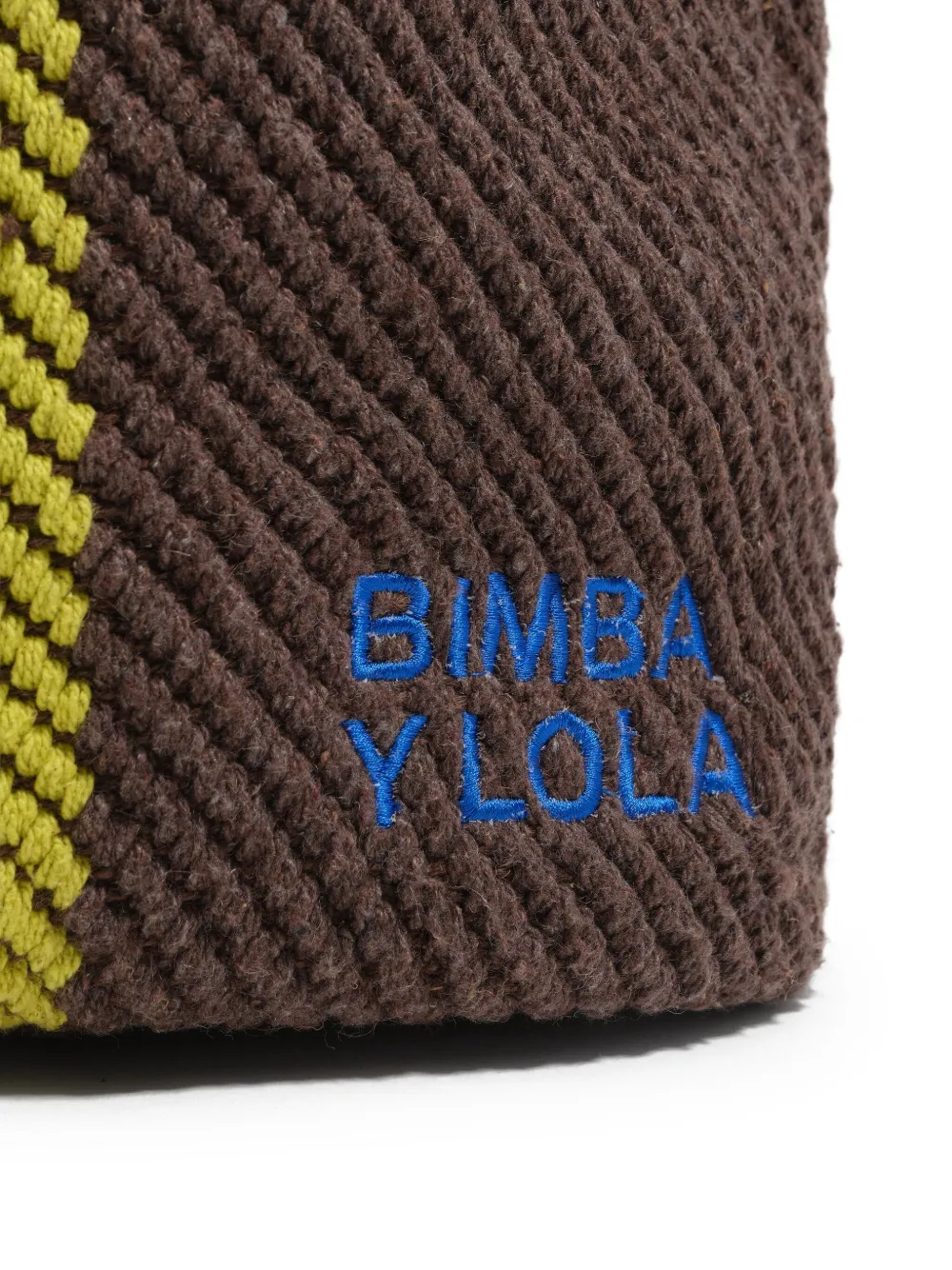 Bimba Y Lola Stripe-detail Tote Bag In Brown