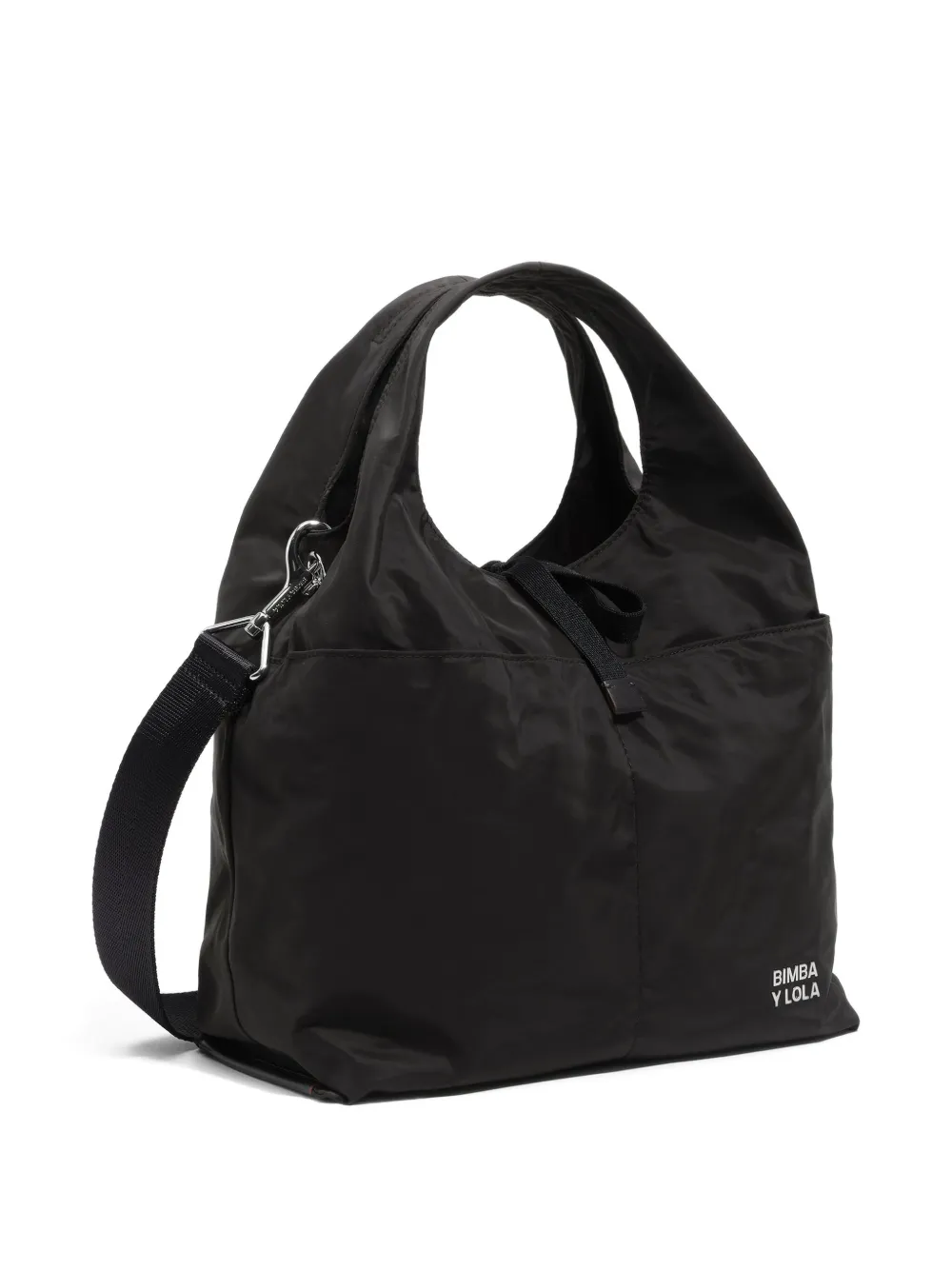 Bimba Y Lola Drawstring Tote Bag In Black
