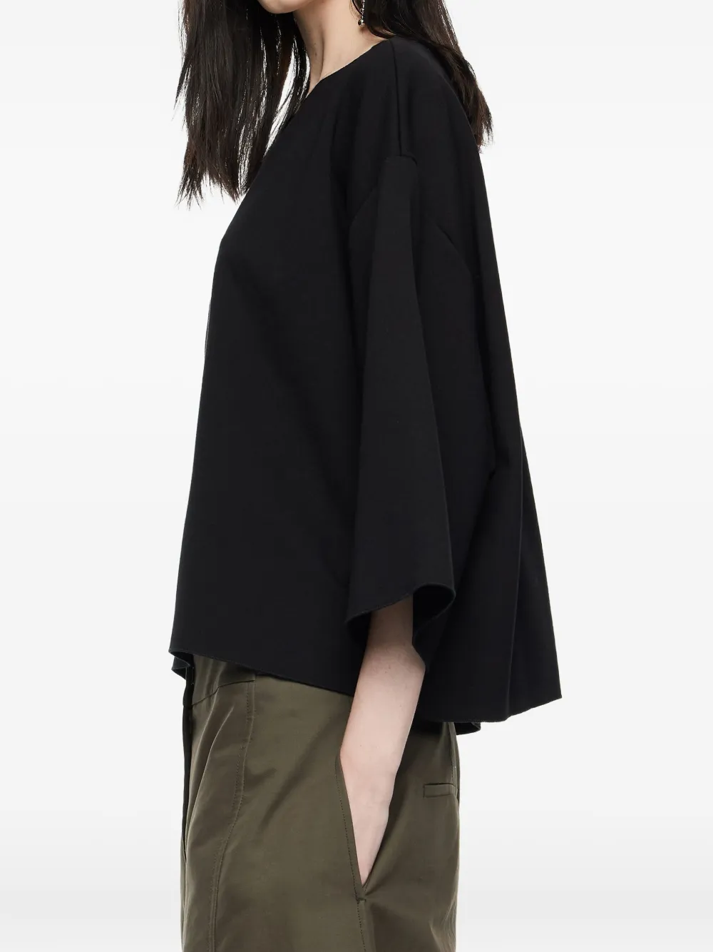 Bimba y Lola T-shirt met boothals Zwart