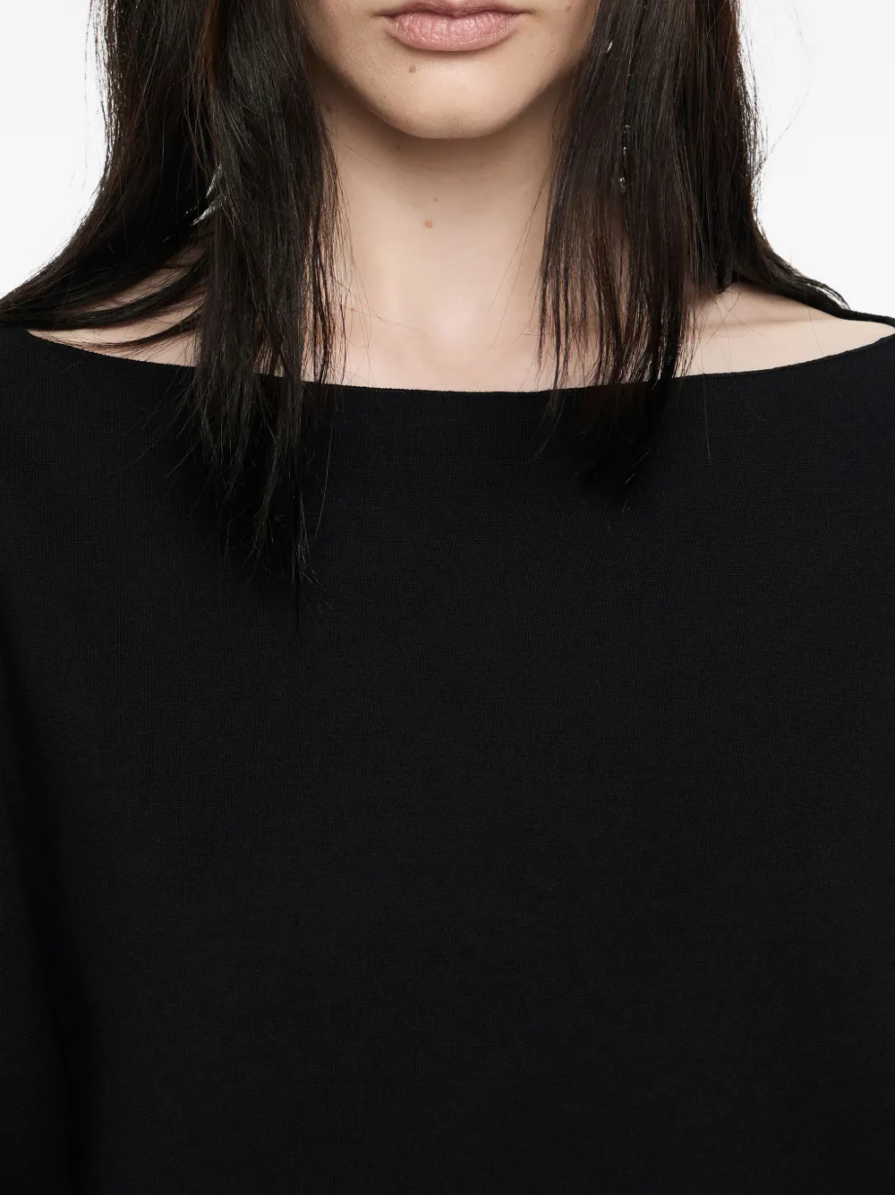 Bimba y Lola T-shirt met boothals Zwart