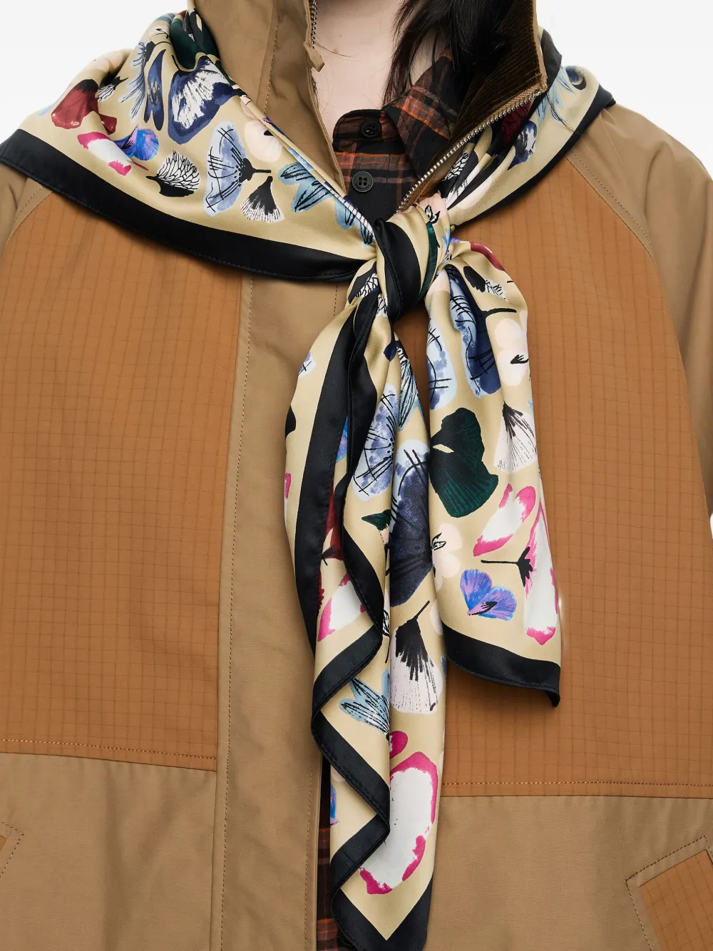 Bimba Y Lola Floral-print Scarf In Multi