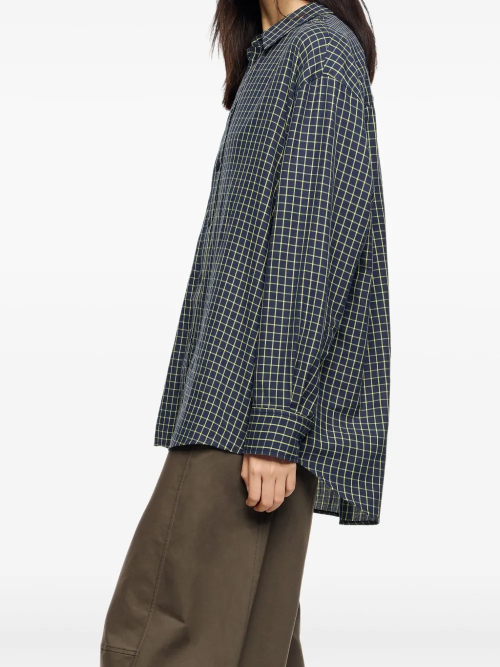 Bimba y Lola Geruit blouse Blauw