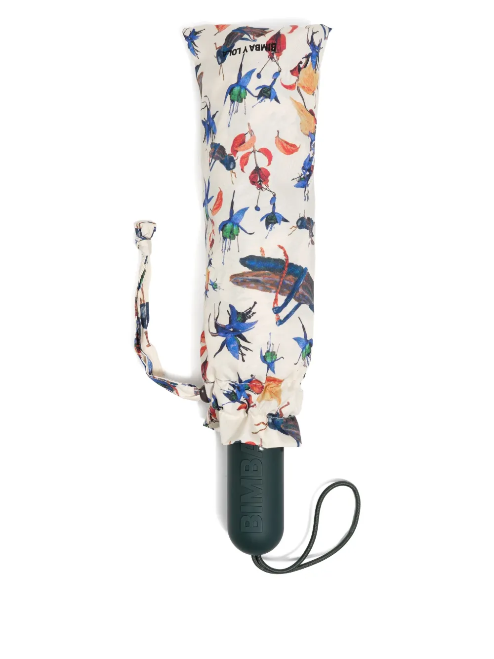 Bimba Y Lola Insect-print Floral Umbrella In White