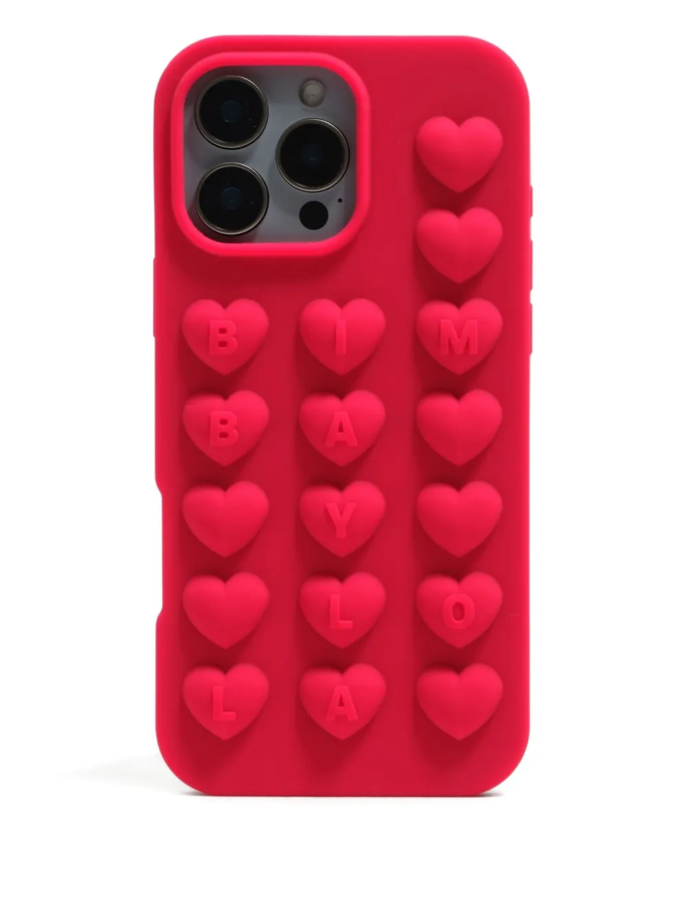 Bimba Y Lola Heart-embellished Phone Case In Pink
