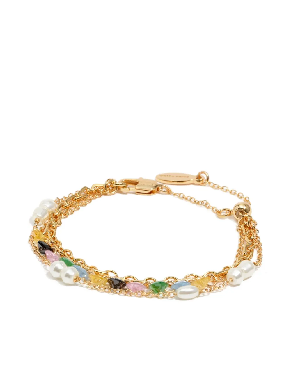 Bimba Y Lola Multi-chain Bracelet In Gold