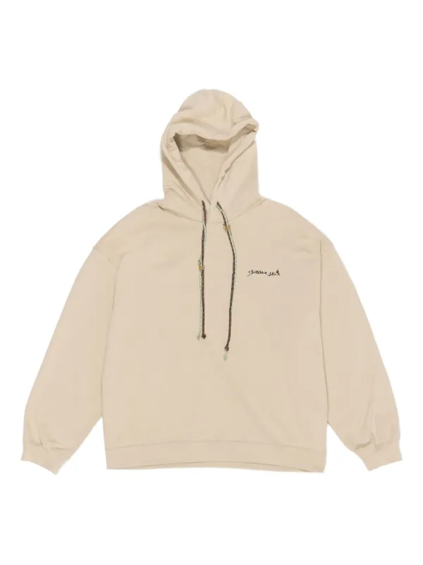 Bimba y Lola graphic-print Cotton Hoodie Neutrals FARFETCH TR