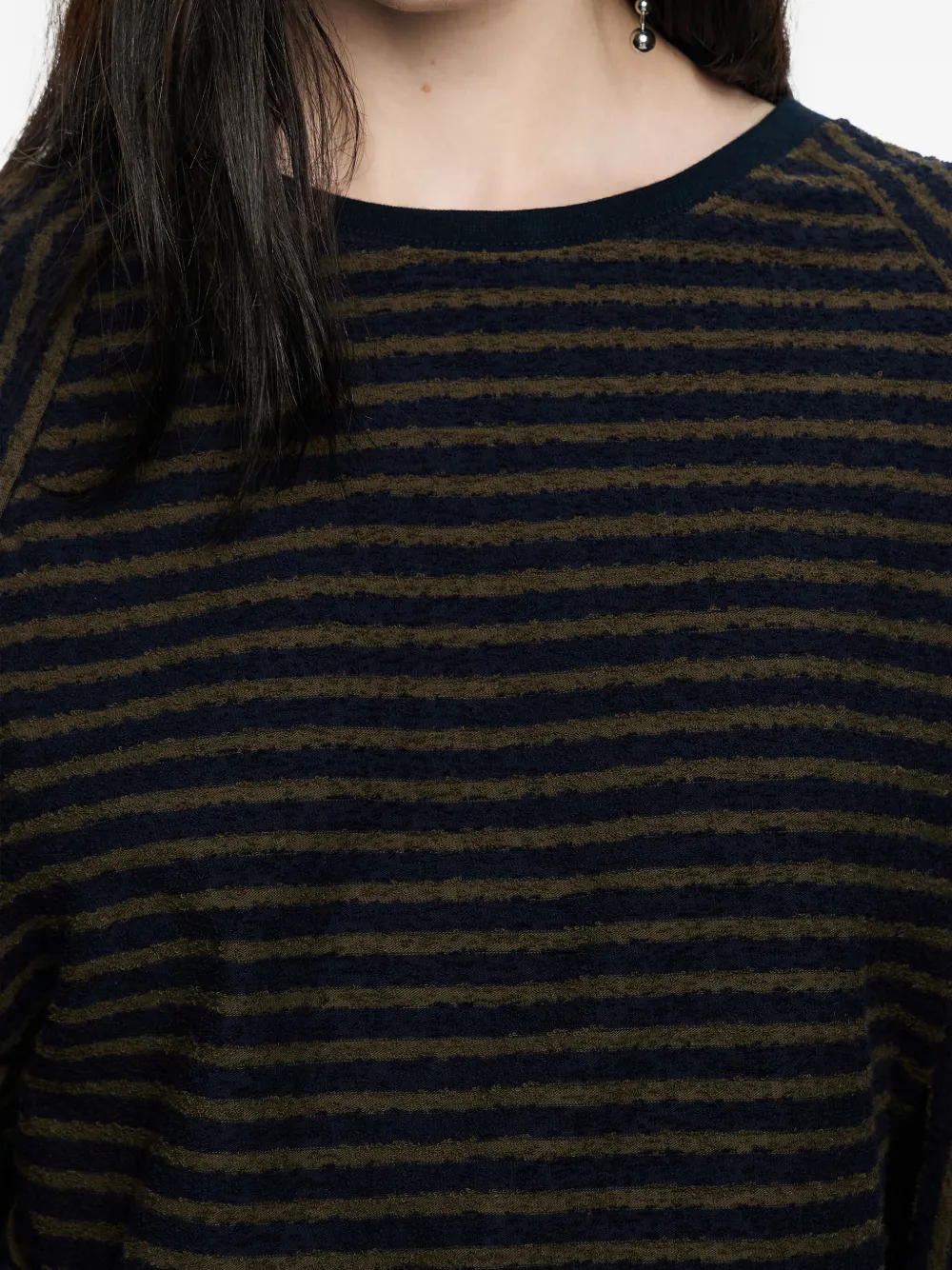Bimba Y Lola Raglan-sleeve Long-sleeve T-shirt In Black