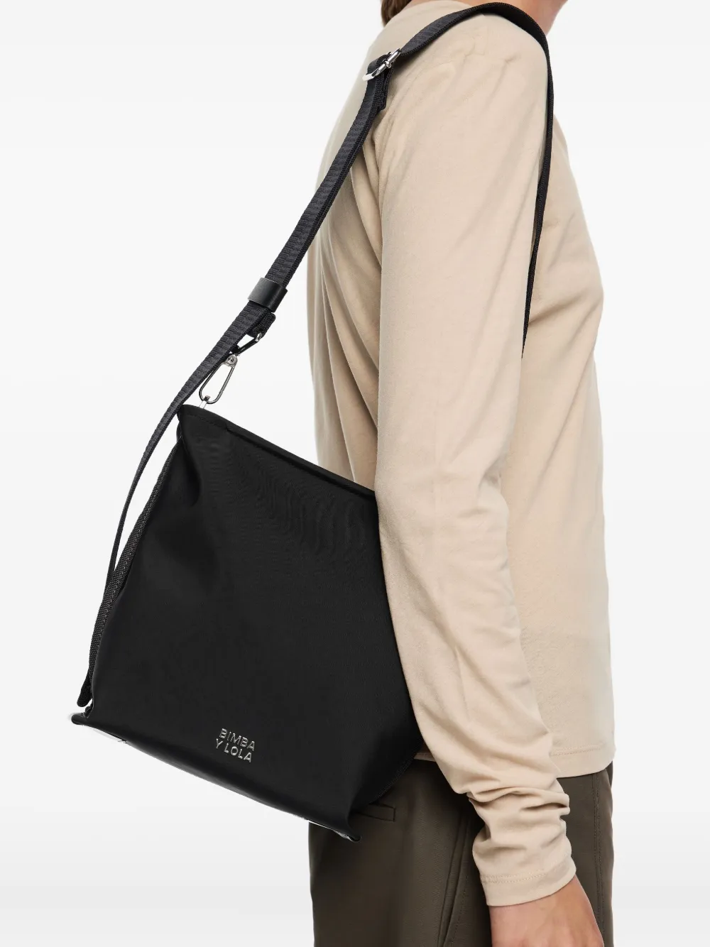 Bimba Y Lola Adjustable Strap Cross Body Bag In Black