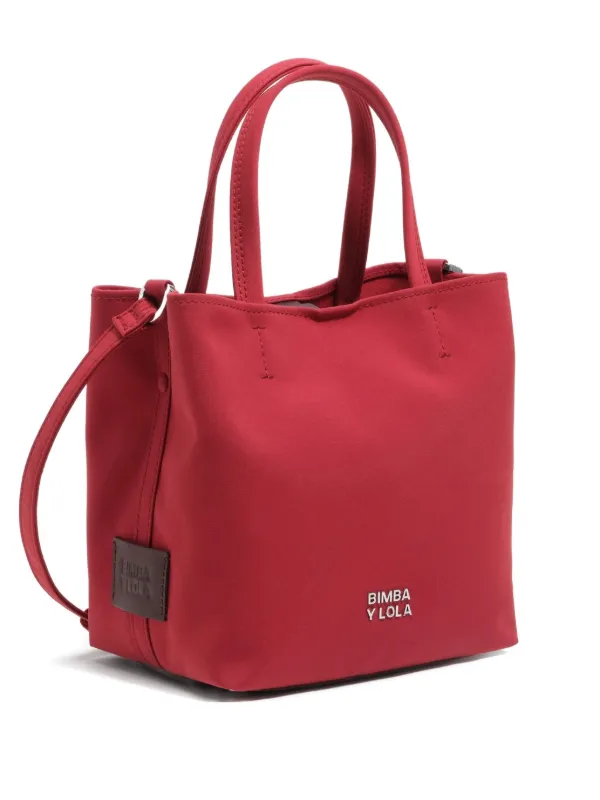 Bimba y Lola Bolsa Satchel Con Asa Superior Rojo FARFETCH CO