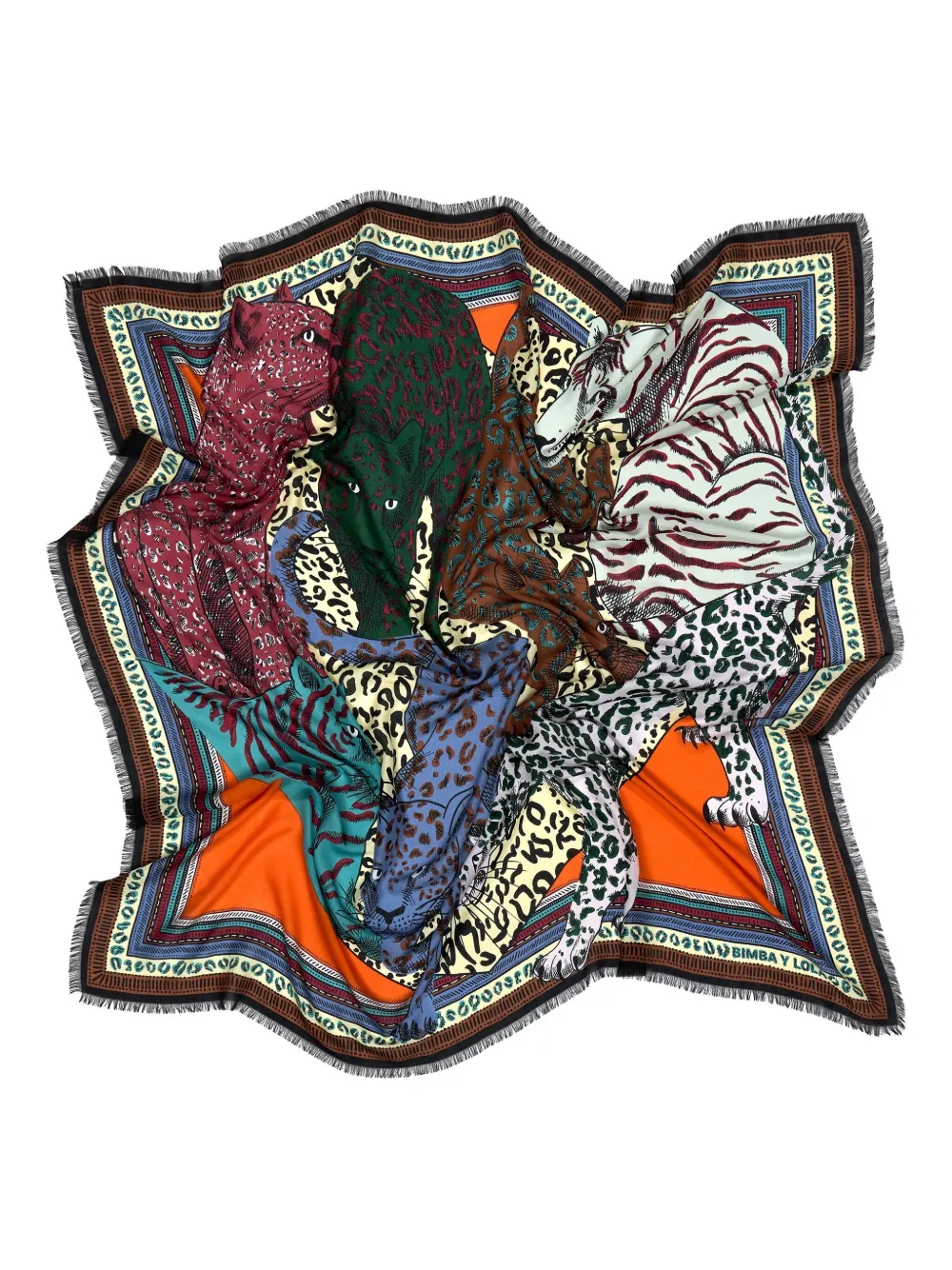 Bimba y Lola Sjaal met print - Oranje