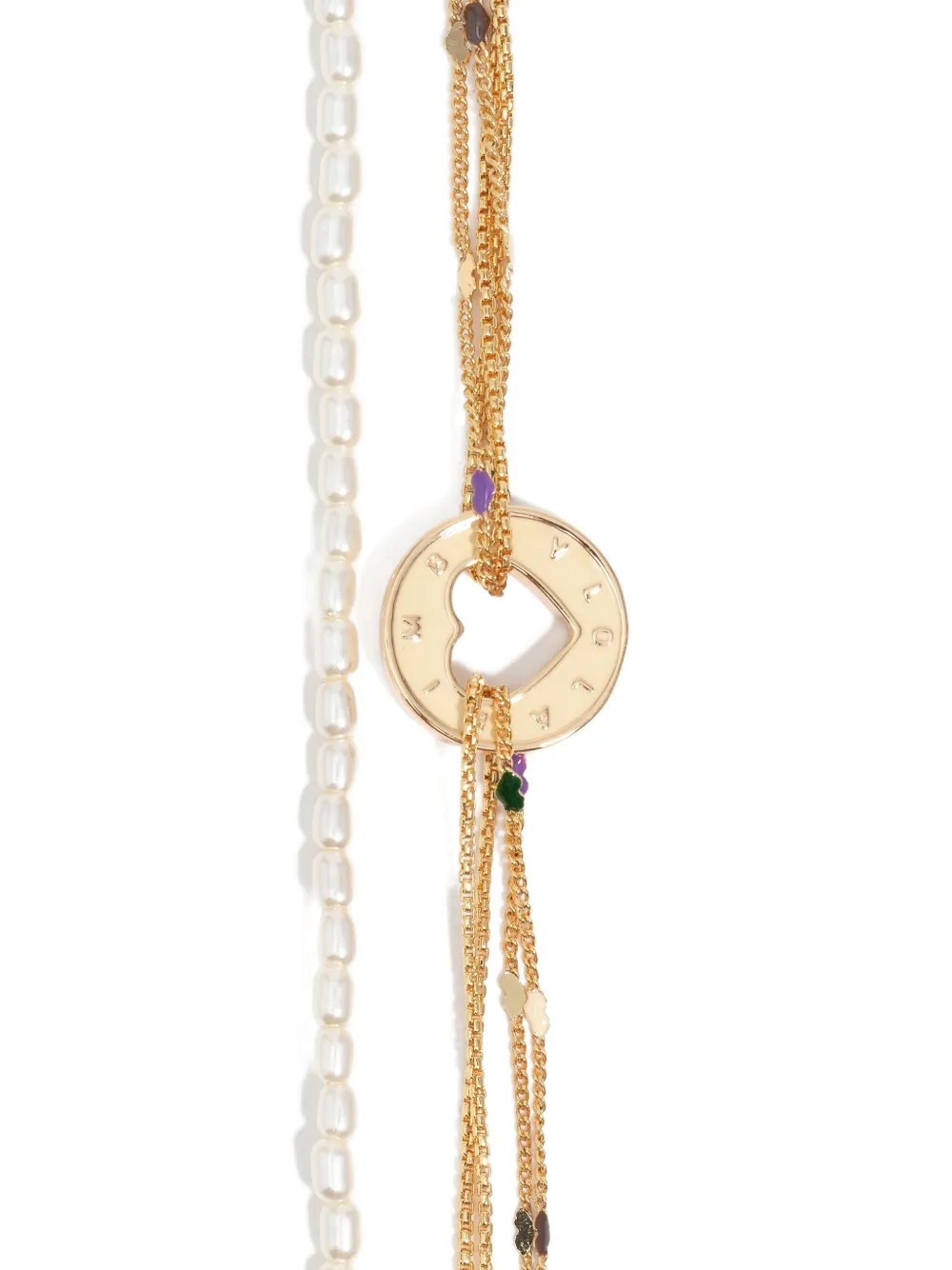 Bimba Y Lola Multi-chain Bracelet In Gold