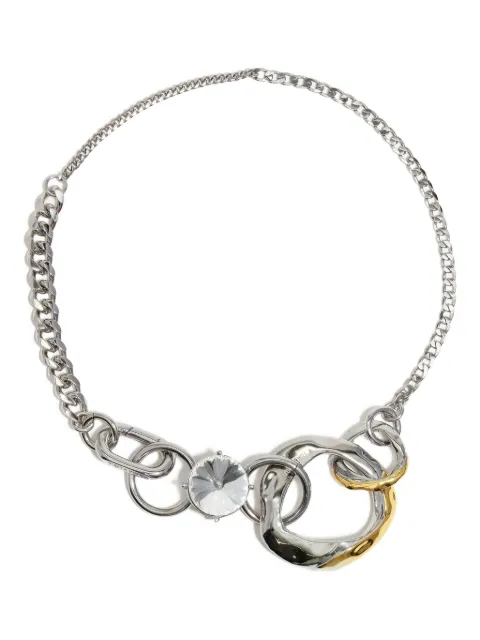 Bimba y Lola crystal-embellished chain necklace