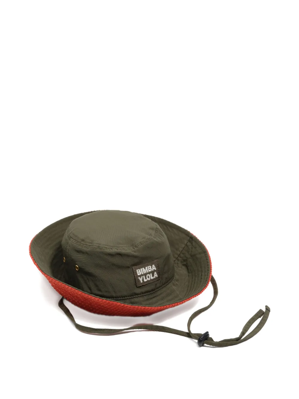 Bimba y Lola Hoed met logopatch en ribfluwelen afwerking - Groen