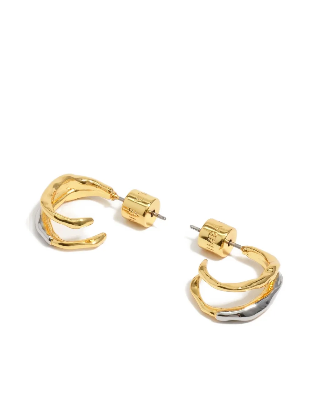 Bimba y Lola Tweekleurige oorringen - Goud