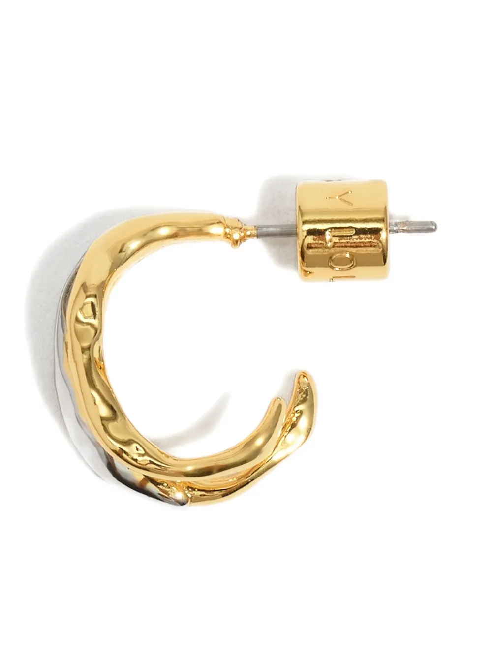 Bimba Y Lola Two-tone Hoop Earrings In Gold