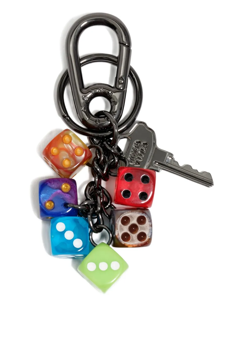 Bimba Y Lola Dice-detail Keyring In Multi
