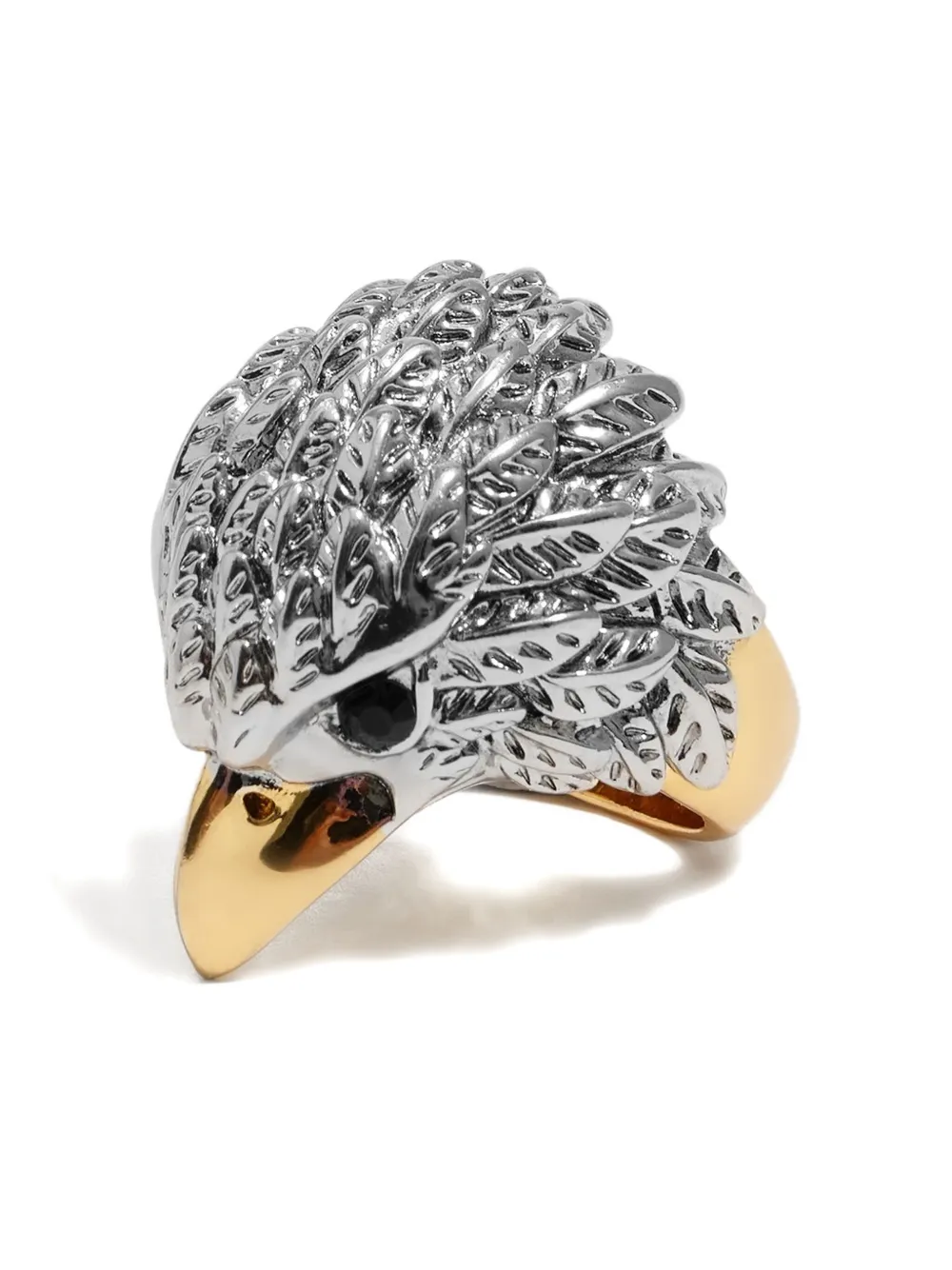 Bimba y Lola eagle-head brass ring - Goud