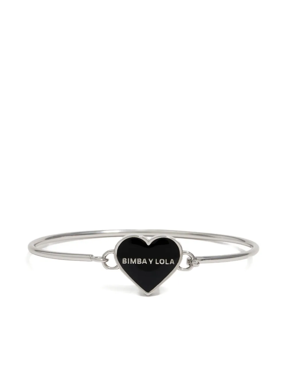 Bimba Y Lola Heart-charm Bracelet In Black