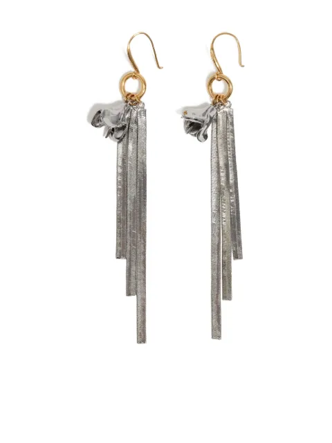 Bimba y Lola brass tassel earrings