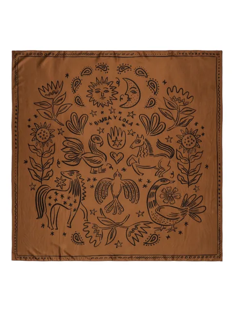 Bimba y Lola animal-print scarf