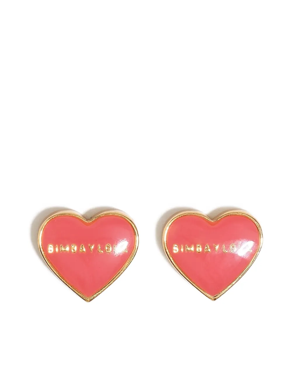 Bimba Y Lola Heart Earrings In Red