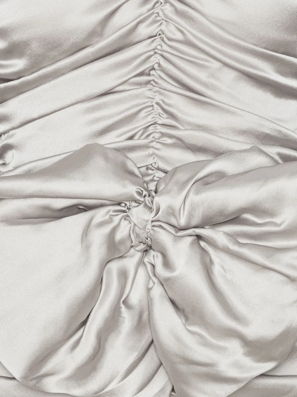 ROTATE BIRGER CHRISTENSEN Jurk met ruches en strik Zilver