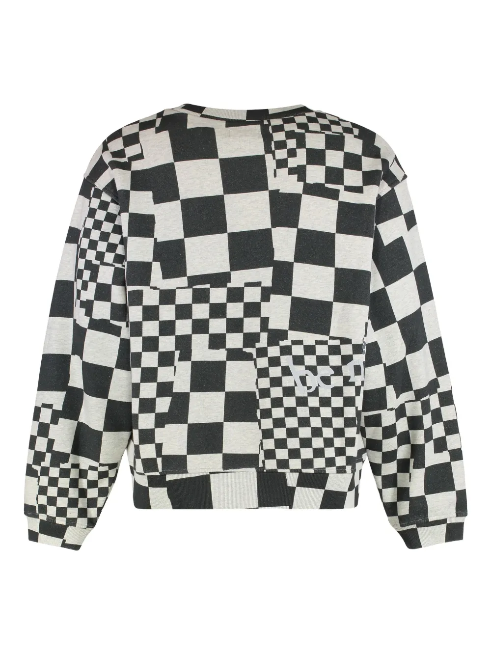 ERL checkerboard-pattern sweatshirt - Zwart