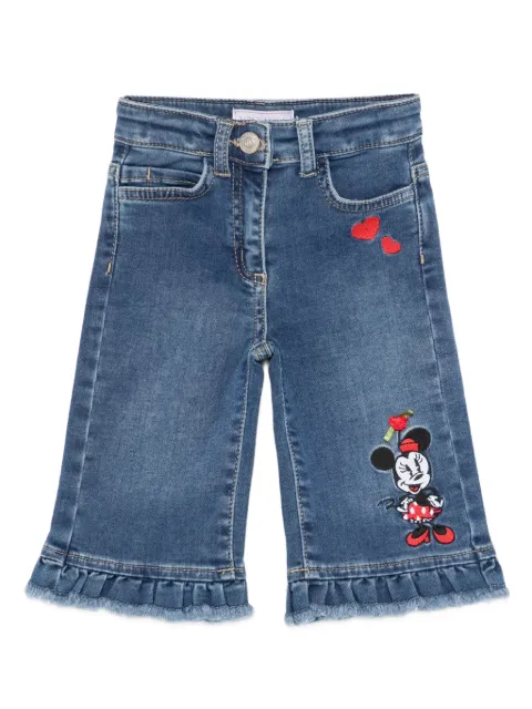 Monnalisa Minnie-mouse ruffled trousers