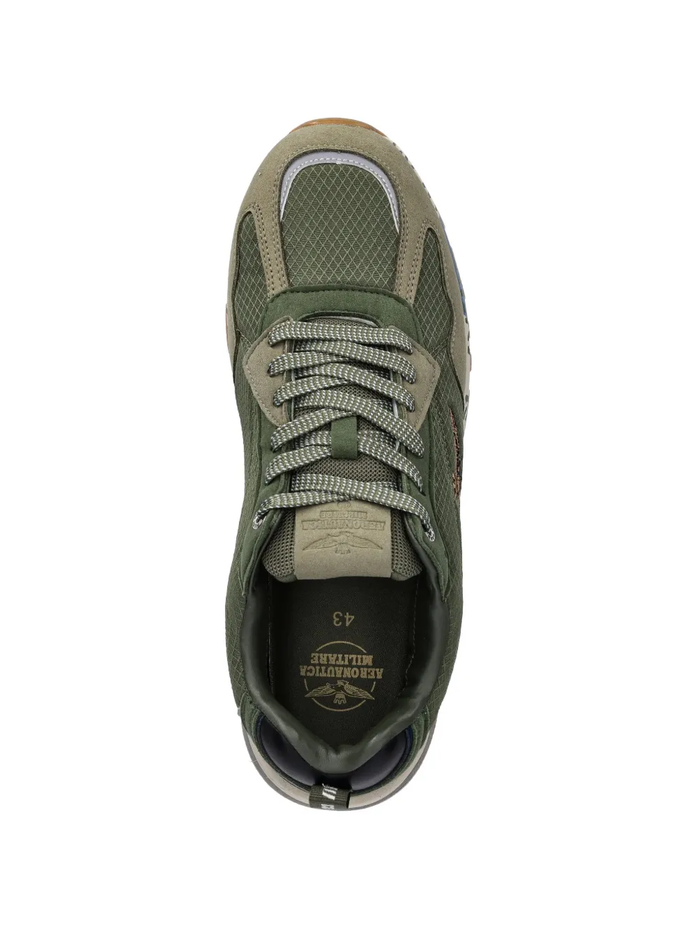 Aeronautica Militare Sneakers met logo afwerking Groen
