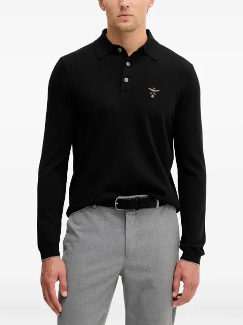 Aeronautica Militare logo-embroidered polo shirt