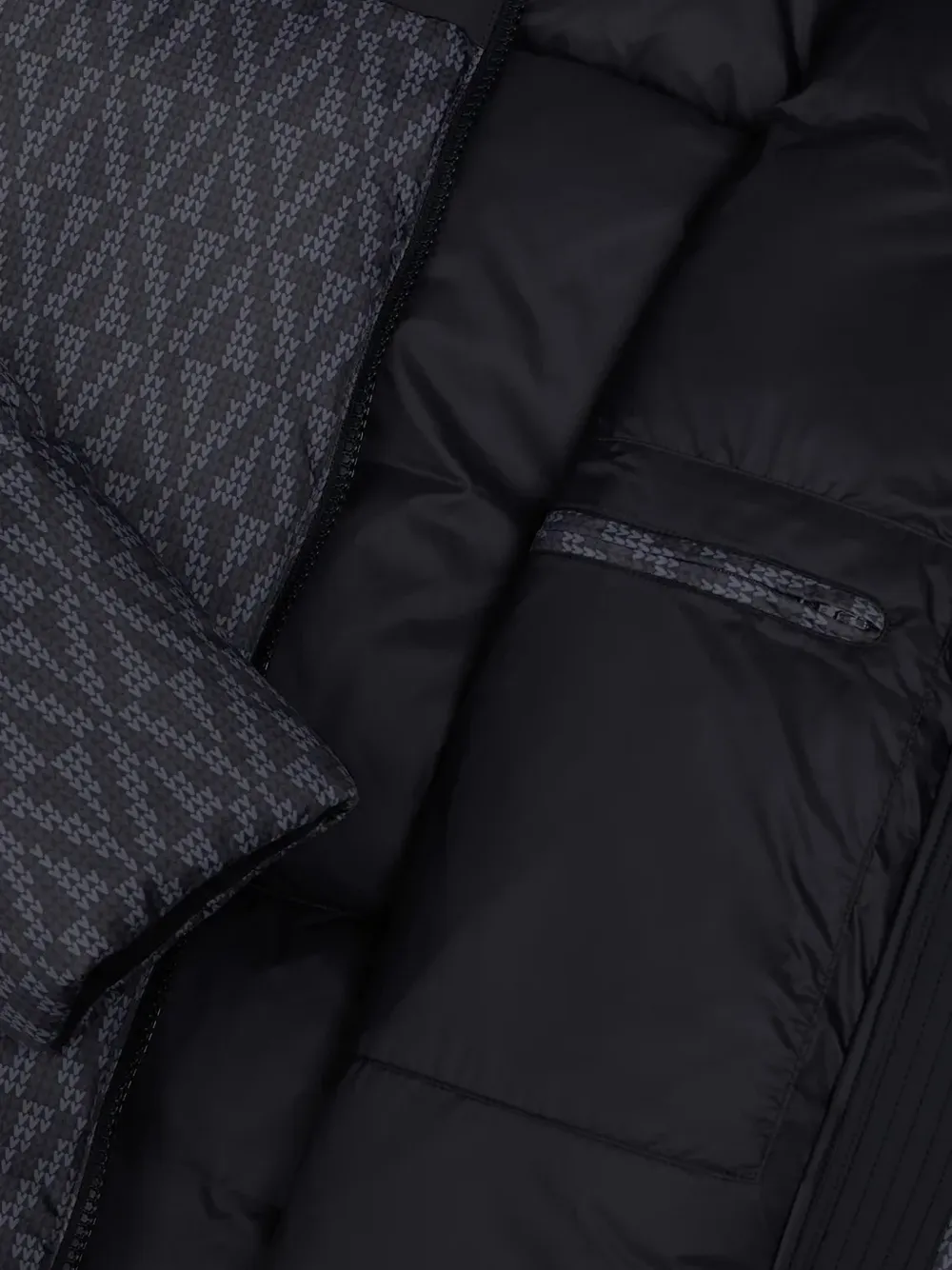  Colmar Hooded Patterned Jacket - Grey 