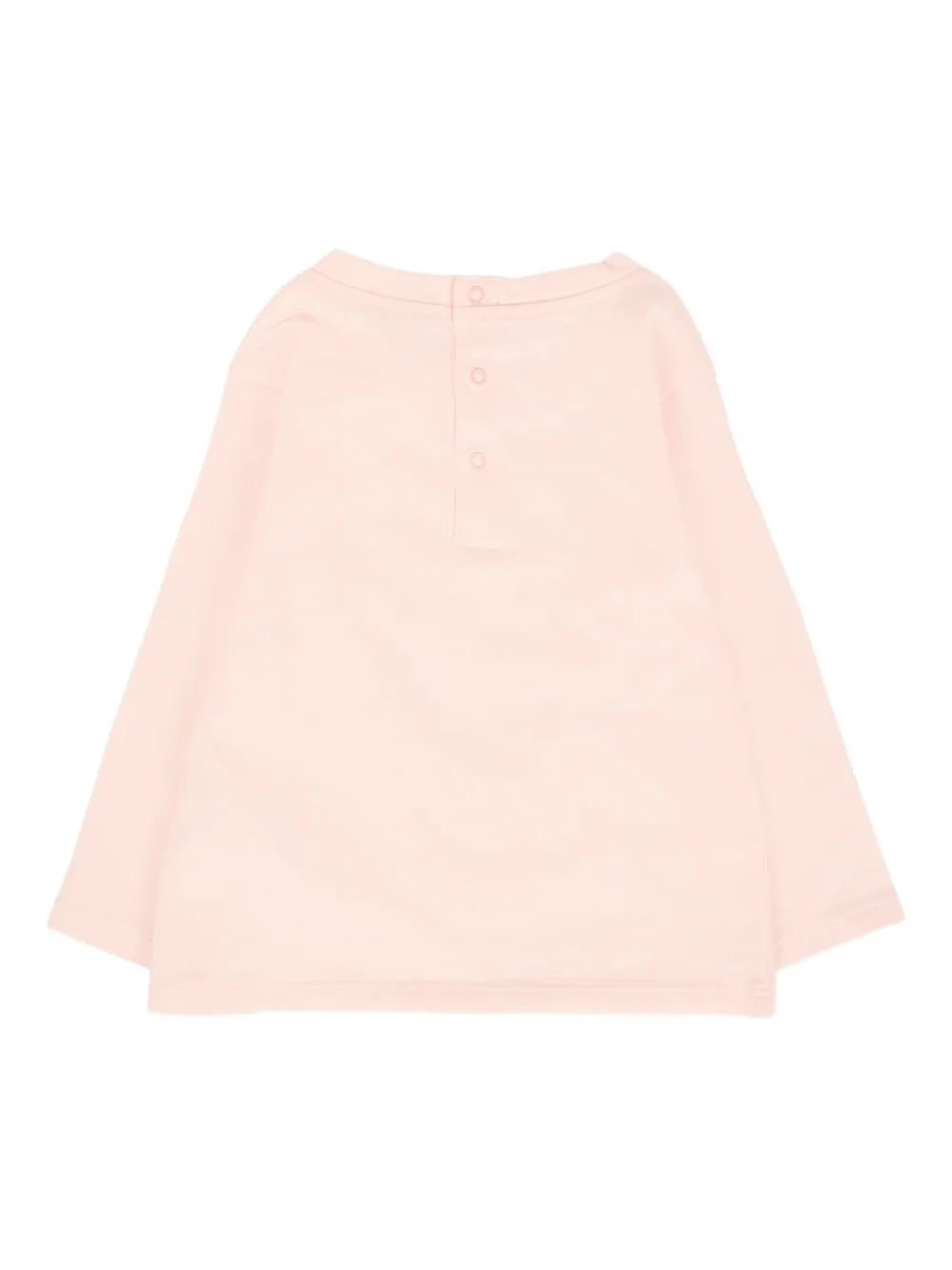 Billieblush embroidered-snowboard long-sleeve top - Roze