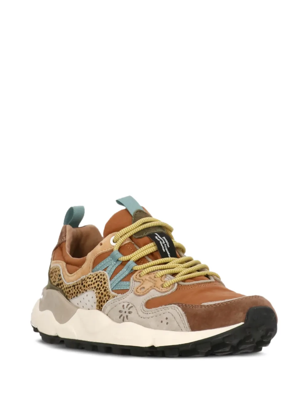 FLOWER MOUNTAIN leather panelled sneakers | Low-Tops | Image 2