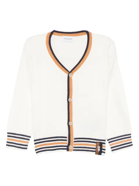 TRUSSARDI JUNIOR stripe-trimmed cardigan