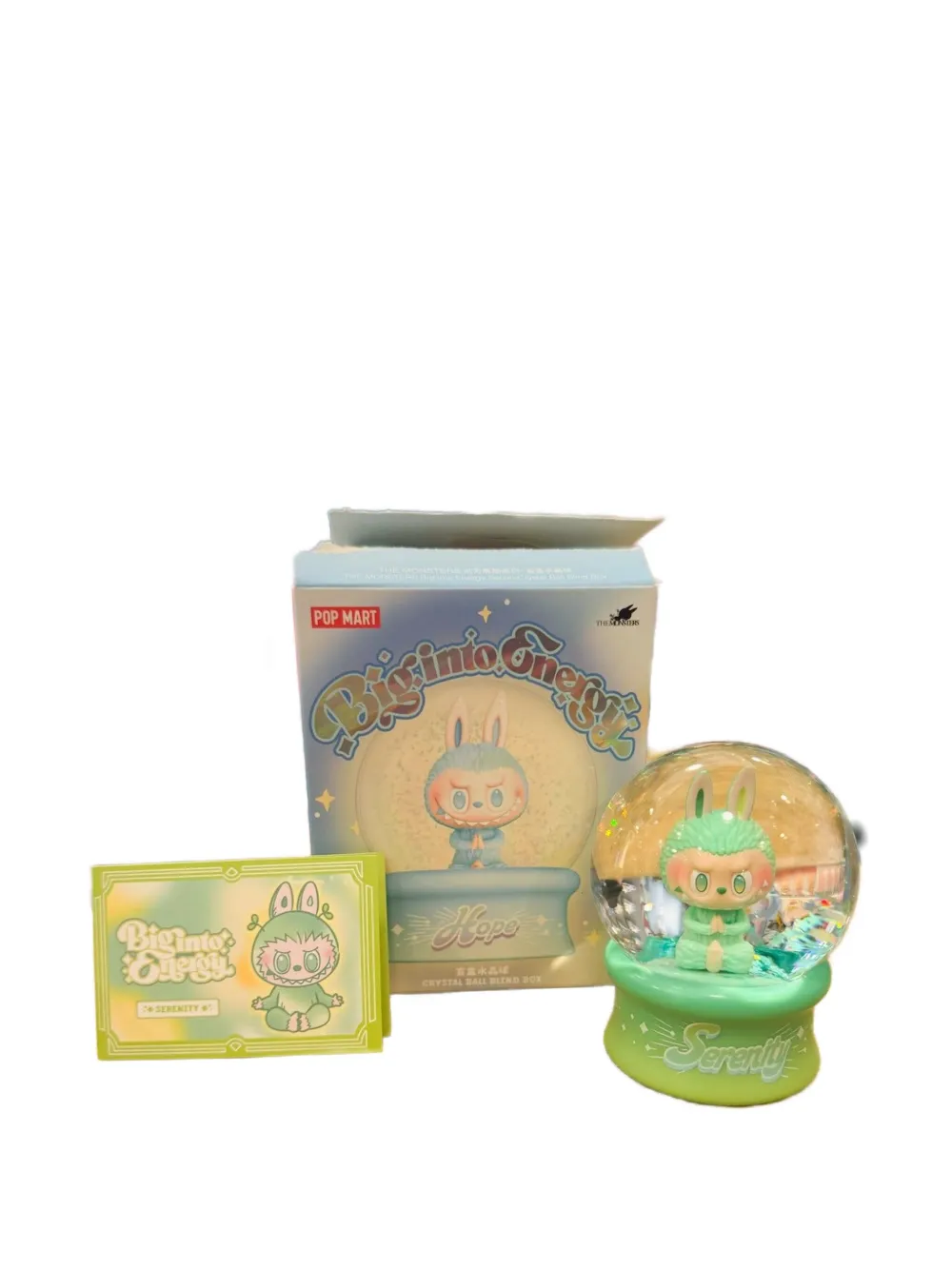 Pop Mart The Monsters Big Into Energy Series Crystal Ball Blind Box In Blue