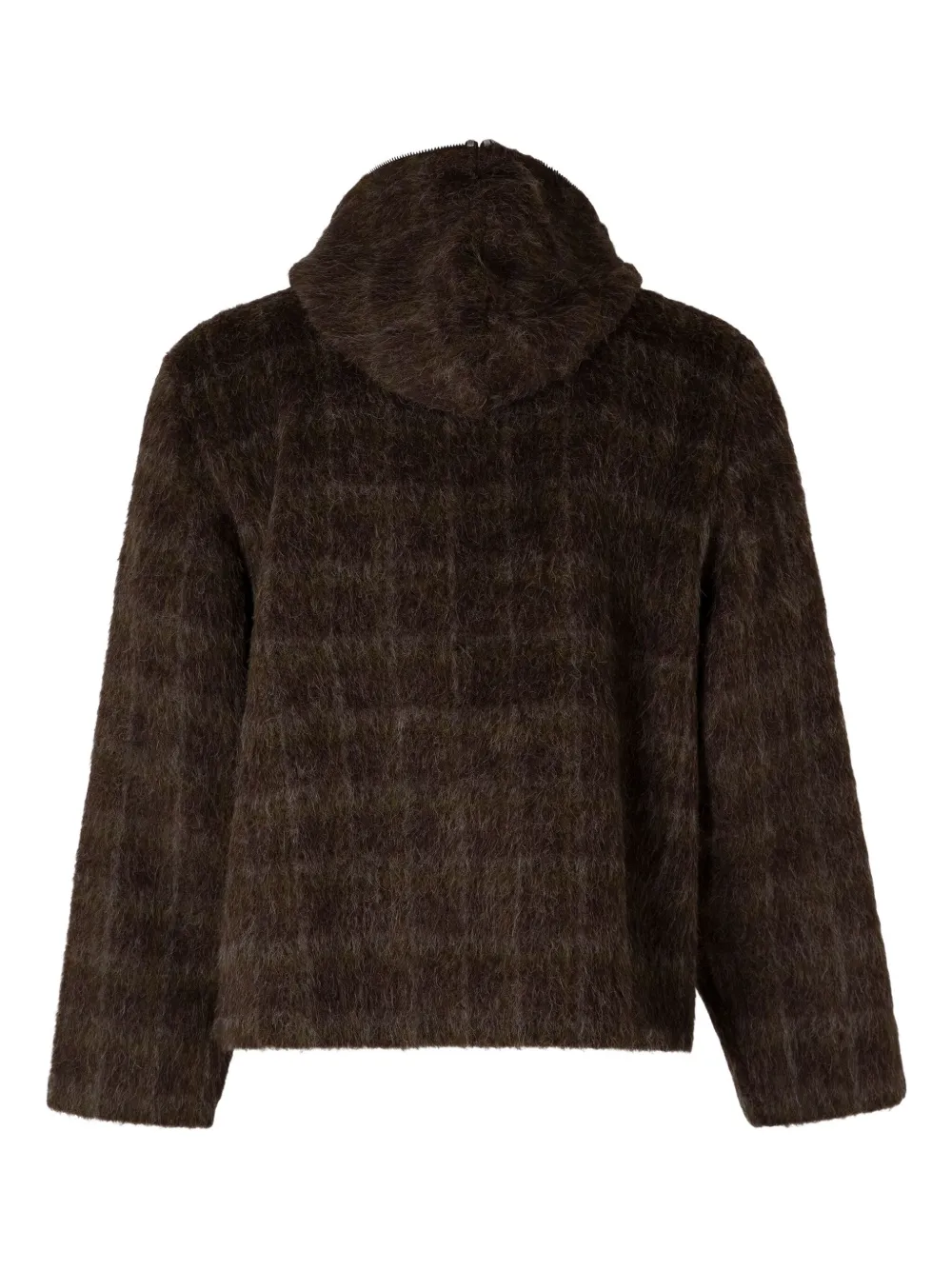 OUR LEGACY hairy wool check zip-up sweatshirt | Hoodies | Image 2