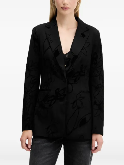 Desigual floral single-breasted jacket